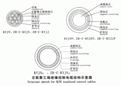 KYJV，KYJVP，KYJV22额定电压0.6/1kV交联聚乙烯绝缘控制电缆